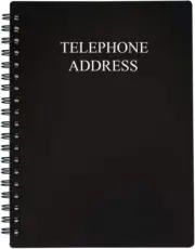 Telephone Address & Birthday Book with Tabs, Address Log Book for Contacts