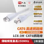 PX大通LC6-3M 網路線 CAT6 網路線 高速傳輸乙太網路線 高屏蔽抗干擾網路線 3M 3米