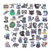 2 1/4" - 3 1/4" Bulk 50 Pc. Raccoon Images Vinyl Sticker Assortment