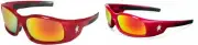 Crews SR13R Swagger Brash Look Polycarbonate Dual Lens Glasses Red/Fire Red