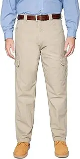 [Insect Shield] Men's Heavy Duty Outdoor Work Pants 100% Canvas Cotton, Durable Utility Pants with Built-in Bug Protection