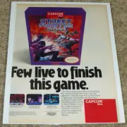 1990 Street Fighter 2010, Vintage Print Ad/Poster, NES Nintendo, Promo Art