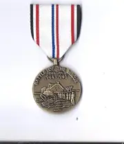WWII Battle of the Bulge medal showing Soldiers WW2