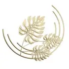 Iron Leaf Wall Hanging, Monstera Leaf Wall Ornaments Gold Wall Decoration2584
