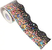 HAPINARY 1 Roll Self Adhesive Wall Border Stickers for Bulletin Boards Blackboard Classroom Decor Easy to Decorative Trim Strips for Creative Displays