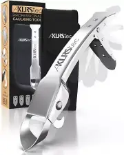 KLRStec Professional Caulking Tool [100% Stainless Steel] 4 in 1 Caulk Remove...
