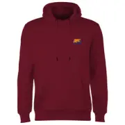 Back To The Future 35 Hill Valley Front Hoodie - Burgundy