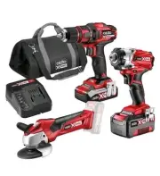 Ozito 18V PXC Cordless Drill Impact Driver Angle Grinder Battery & Charger
