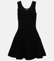 [Alaia] Alaïa Croc-effect minidress AU 14 black