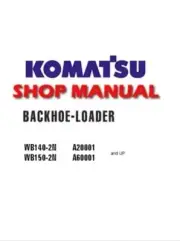 Complete Service Repair Manual for Komatsu WB140-2N, WB150-2N Backhoe Loader.