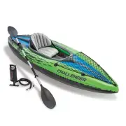 NNEDSZ Sports Challenger K1 Inflatable Kayak 1 Seat Floating Boat Oars River Lak