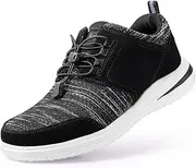 [Orthoshoes] Mens Walking Shoes for Plantar Fasciitis, Orthopedic Sneakers for Men with Arch Support,Wide Toe Box Shoes for Pain Relief to Walking All Day.