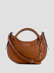 GUESS Women's Brown Tatum Satchel Bag