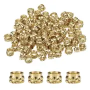 50pcs M6 Threaded Inserts Brass Heat Set Insert M6x5mm, OD 8mm Knurled Nuts