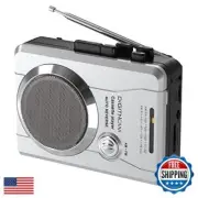 Portable Cassette Player Recorder, Vintage AM FM Radio, Handheld Compact Cass
