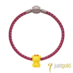 【Just Gold 鎮金店】小熊Hello Kitty純金串珠 (好友小熊)