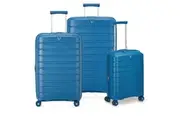 Roncato B Flying 3 Piece Lightweight EXP Spinner Luggage Set - Denim