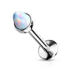 Piercing Ear Labret Spike Opal White