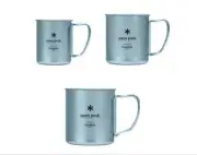 Snow Peak Novelty Titanium Single Mug Sora 3 Size Set Japan Ship