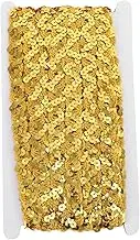 OSALADI 1 Roll Sequin Braid Trim Ribbon for DIY Crafts Durable Sewing Lace for Garment Edging Decorative Trim for Home Yards Color
