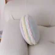 Macaron Pillow Plush Back Cushion Micro Bead Throw Pillow Cover Round Seat Cushion Home Decorative Pillow Blue purple 32*32cm