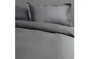 Canningvale Queen Bed Quilt Covers Set Bedding Palazzo Royale 1000TC French Grey