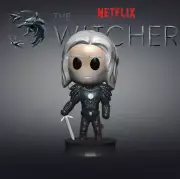 UNPAINTED Geralt of Rivia - The Witcher Chibi Style 3D Printed Figure BH