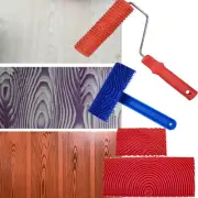 Wood Grain Tools, 4Pcs Wood Grain Roller Painting Tools Texture Pattern7415