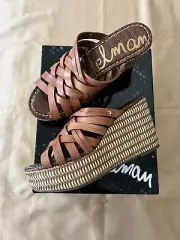 New Sam Edelman Devon Saddle leather wadges shoes size 6.5