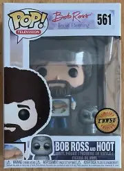 Funko Pop! 561 Bob Ross and Hoot Limited Edition Chase, New In Unopened Box