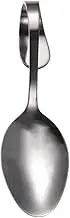 Luxshiny Hotel Grade Curved Handle Spoon Stainless Steel Serving Spoon Tableware Weighty Longevity Mirror Polished