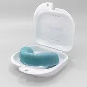 Custom-Fit Mouth Guard For Sports - Impact-Resistant, BPA-Free, Includes Storage Case and Impression Kit - Light Blue Color