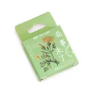 45 pcs/ Boxed stickers flowers are not over creative plant handbook diary decoration universal sealing stickers