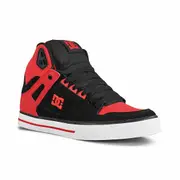 DC Shoes DC Pure High Top WC Shoes - Fiery Red/White/Black UK 14 / EU 50