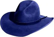 [QIEIEI] Wool Felt Hat Wool Homburg Panama Hat Exotic Hat for Women Men Photo Props Western for Men Women Unisex Wear Headwear