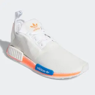 【現貨】ADIDAS ORIGINALS NMD_R1 女鞋 休閒 塗鴉 襪套 白 橘 藍【運動世界】FV7852