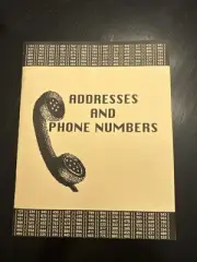 Retro Vintage Address And Phone Number Book A-Z NEW