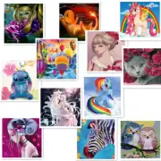 Acrylic Painting By Numbers Kit Craft DIY Art Project Paint On Canvas & Frame