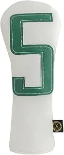 YOPRAL Golf Club Covers, Driver Covers Fairway Wood Head Cover, Hybrid Headcover, 3 Wood Headcovers, Leather Headcovers Set for Scotty Cameron Taylormade Titleist Odyssey,