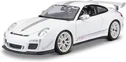 Die-cast Alloy Diecast 1:18 for Porsche 911 GT3 RS 4.0 356B Simulation Car Model Large Size Miniature Vehicle Model Collection Miniature Vehicle(White)