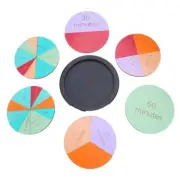 Fraction Circles Wooden Time Telling Clock Fraction Board Kids Educational Toy