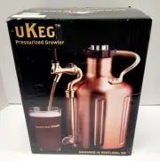 uKeg 128 Pressurized Keg Craft Beer Copper Color