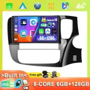 Android14 Car Stereo Radio GPS Head Unit For Mitsubishi Outlander 12-18 DAB+QLED