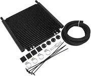 MCFPGFVKNA Racing Car Series 8000 Type 9 13 19 24 Row Aluminum Automatic Stacked Plate & Fin Transmission Oil Cooler Radiator Oil Cooler(24-Row)