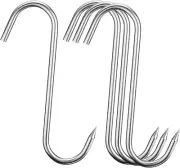 4Pc 9" Heavy Duty & Thick Stainless Steel Meat Processing Butcher Hook New