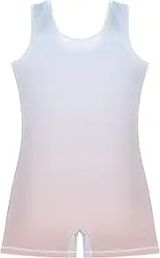 [GAIGEO] Toddler Girls Leotards for Gymnastics Elegant Blue Sand Gradient Ballet Dance Outfit Unitard Unitard 2-3t