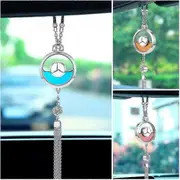 Car Logo Essential Oil Perfume Pendant for Benz - Car Rearview Mirror Decoration