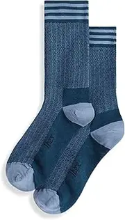 [IBEX] Nomad Herringbone Merino Wool Crew Socks | Cushioned Socks with Seamless Toe Construction & Arch Support