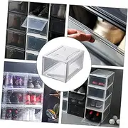 HEALEEP Shoe Cabinet Storage 1pc Sneaker Case Clamshell Pattern Box Easy to Clean Store Shoes