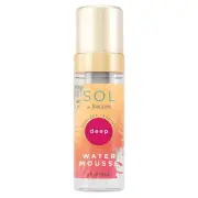 SOL by Jergens Deep Water Self Tanner Mousse, Water-based Sunless Tanner with Co